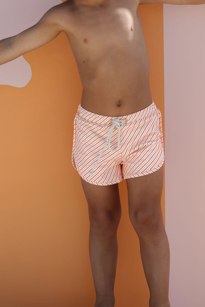 Mesa Trunks – Marigold Stripe from Ina Swim