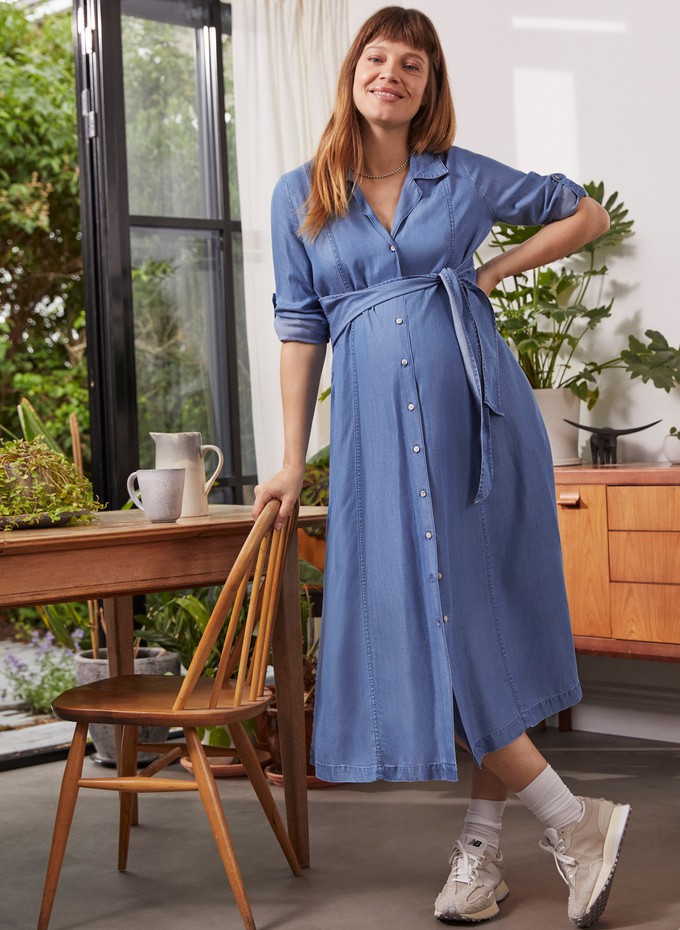 Kelsy Maternity Dress with Tencel from Isabella Oliver