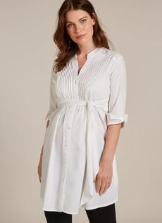 Libby Long Line Maternity Shirt via Isabella Oliver