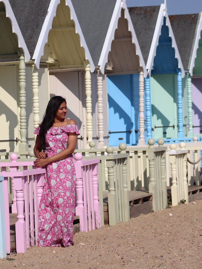 Pink Floral Transformation Maxi Dress from Jenerous