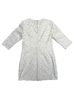 Ivory Broderie Anglaise Joy Mini Dress from Jenerous