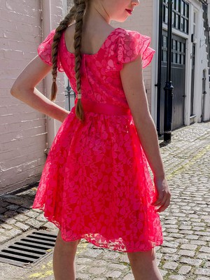 Girls Rose Lace Prom Dress from Jenerous