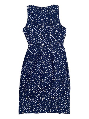 Organic Cotton Indigo Star Wrap Dress from Jenerous