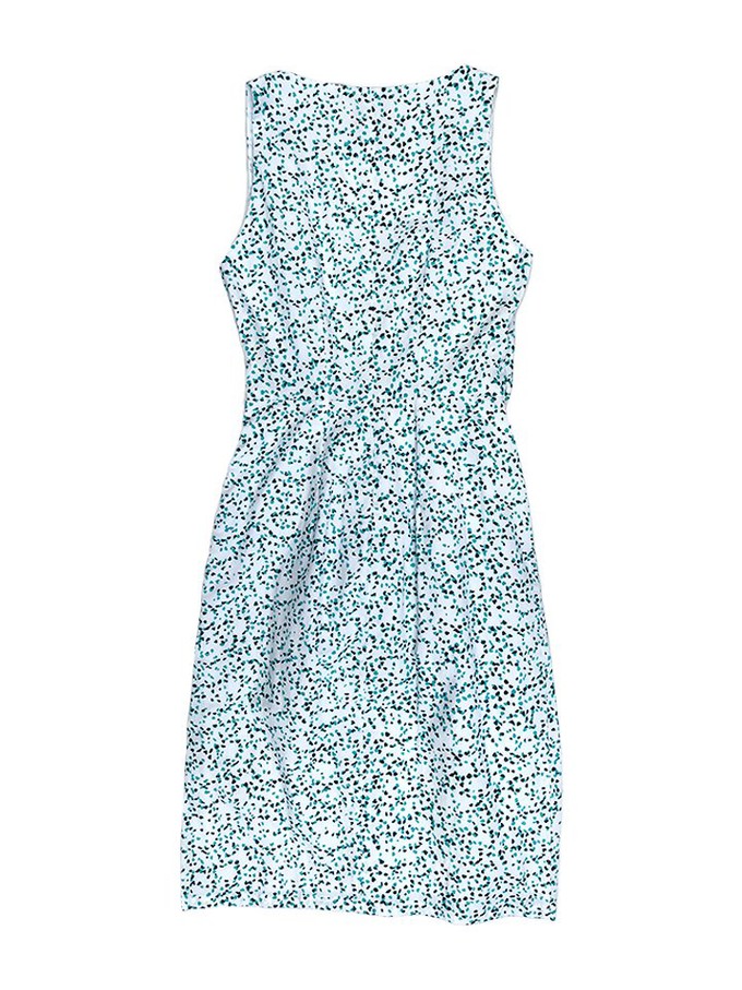 Organic Cotton Aqua Dot Wrap Dress from Jenerous