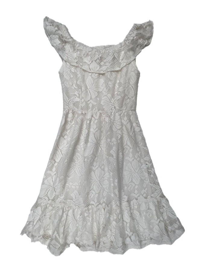 Cream Lace Transformation Dress from Jenerous
