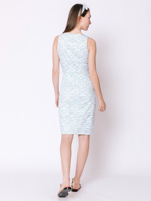 Organic Cotton Aqua Dot Wrap Dress from Jenerous