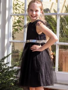 Girls Black Princess Dress via Jenerous