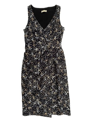 Organic Cotton Black Sparkle Wrap Dress from Jenerous