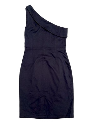 Organic Cotton Black One Shoulder Dress from Jenerous