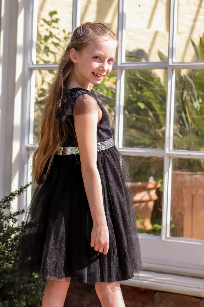 Girls Black Princess Prom Dress from Jenerous