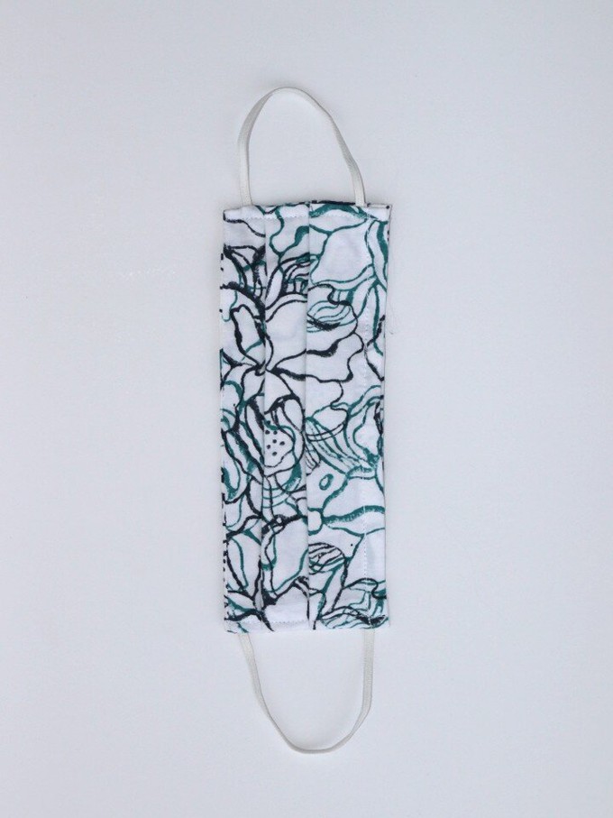 Organic Cotton Linear Floral Freedom Shift Dress from Jenerous