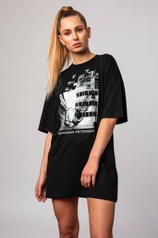 BLACK JAILED T-SHIRT DRESS via JOHANNA PETERSEN