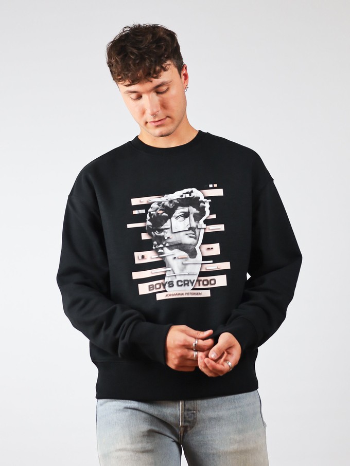 BLACK - BOYS CRY TOO - SWEATSHIRT from JOHANNA PETERSEN