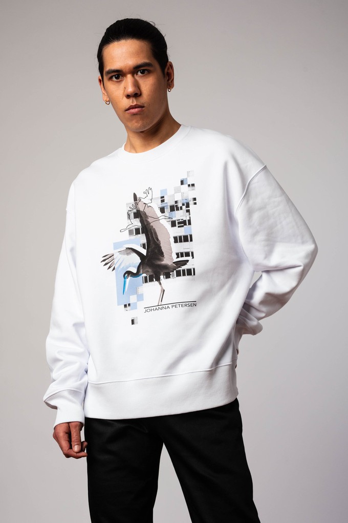 WHITE STORK SWEATSHIRT from JOHANNA PETERSEN