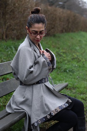 NEW! Wool Cape Coat Cocoon Greige from JULAHAS