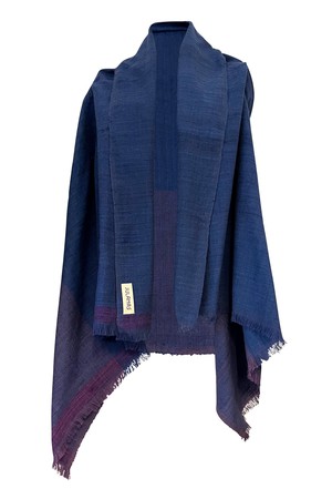 Wool Silk Cape Forest Gir from JULAHAS