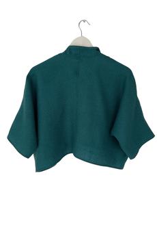 NEW! Wool Waterfall Bolero Teal Honeycomb via JULAHAS