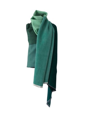 PETITE Light Wool Cape Fusion Green from JULAHAS