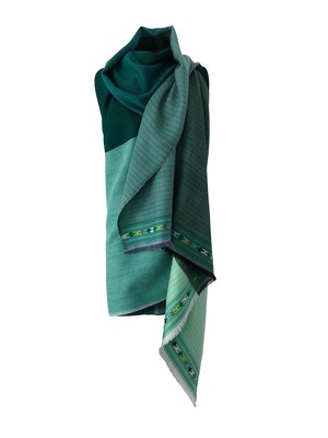 Light Wool Cape Fusion Green from JULAHAS