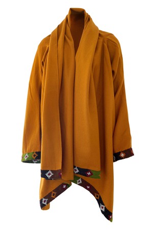 NEW! Wool Cape Coat Cocoon Mustard from JULAHAS