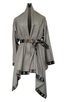 NEW! Wool Cape Coat Cocoon Greige via JULAHAS