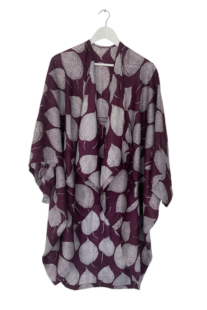 NEW! Peace Silk Kimono Purple Bodhi from JULAHAS