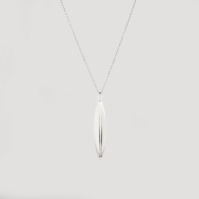 Olive leaf necklace silver from Julia Otilia