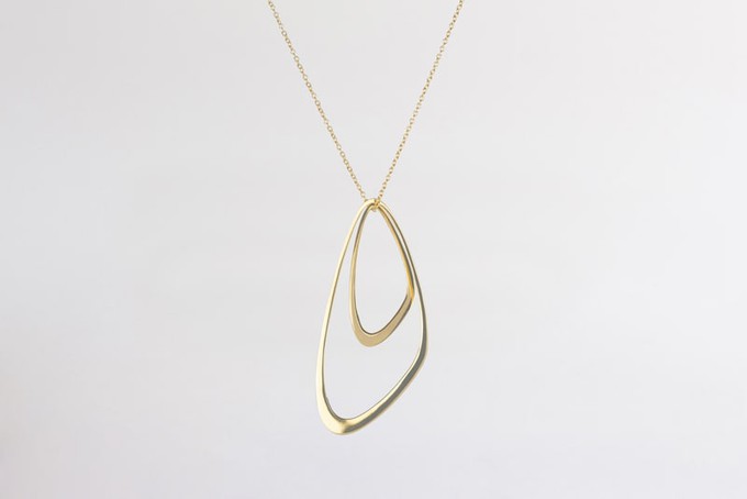 Dancing Waves necklace gold | B-SELECTION from Julia Otilia