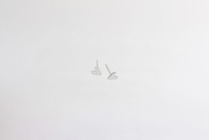Tiny heart earrings | shiny silver from Julia Otilia
