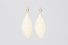 Royal leaf earrings gold plated SALE from Julia Otilia