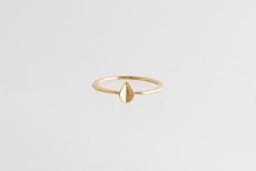 Mini leaf ring gold plated from Julia Otilia