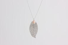 Dancing leaf with pearl necklace via Julia Otilia