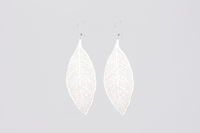 Royal leaf earrings silver SALE from Julia Otilia