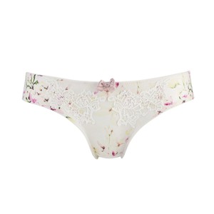 Sunbleached Floral - Silk & Organic Cotton Brief from JulieMay Lingerie