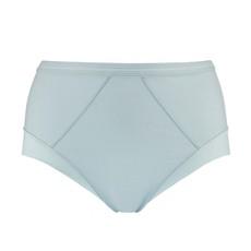 Opal Blue - High Waisted Silk & Organic Cotton Full Brief via JulieMay Lingerie