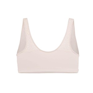 Back Support Full Coverage Wireless Organic Cotton bra (Champagne & Black) from JulieMay Lingerie
