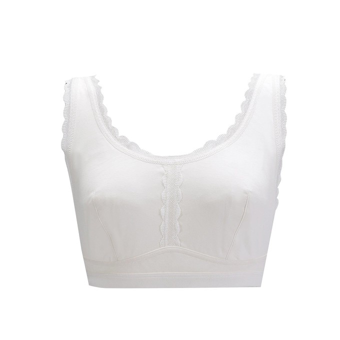 Georgia - Silk Back Support Full Coverage Wireless Organic Cotton Bra from JulieMay Lingerie