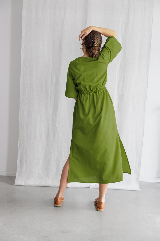 Organic cotton dress Vasi Basil from Jyoti - Fair Works