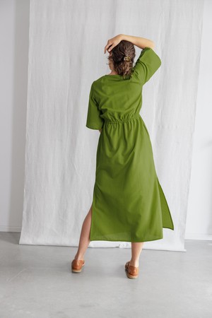 Organic cotton dress Vasi Basil from Jyoti - Fair Works