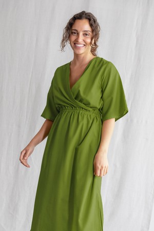 Organic cotton dress Vasi Basil from Jyoti - Fair Works