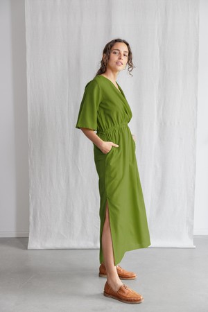 Organic cotton dress Vasi Basil from Jyoti - Fair Works