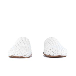 Wool Bamboo Slippers in Snow from Kingdom of Wow!