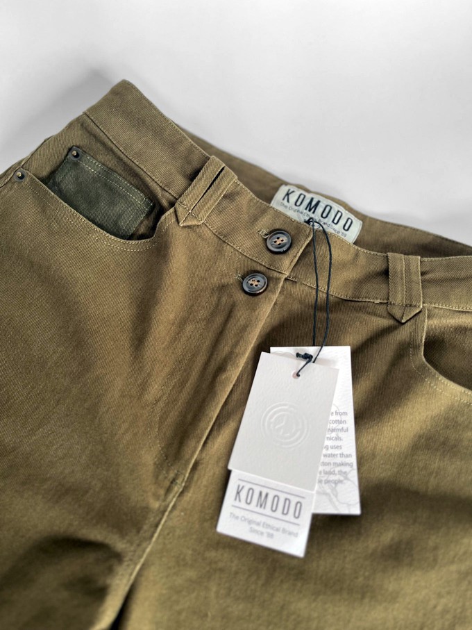 RANGER - Organic Cotton Trousers - Light Green from KOMODO