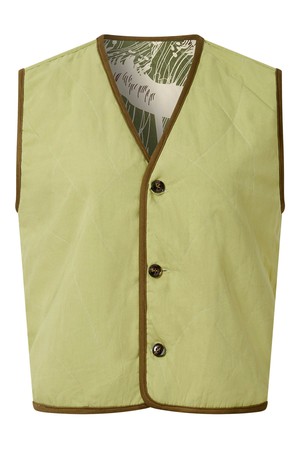 WAVE - Organic Cotton Reversible Gilet - Sage / Green from KOMODO