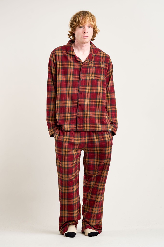 JIM JAM Mens Organic Cotton Pyjama Set - Berry from KOMODO