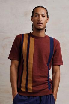 JOHNNY - Organic Cotton Knit Tee - Rhubarb via KOMODO