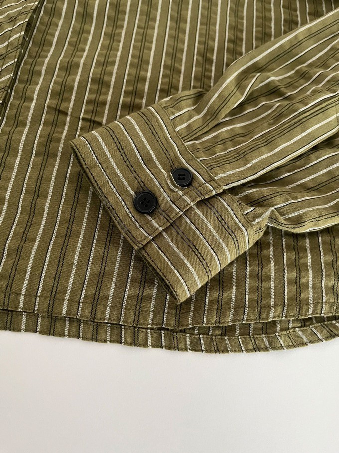 RIO - Organic Cotton Shirt - Green Stripe from KOMODO