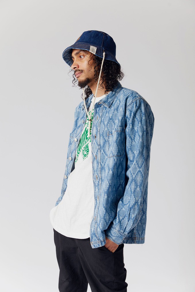 PETAL Reversable Organic Denim Bucket Hat from KOMODO