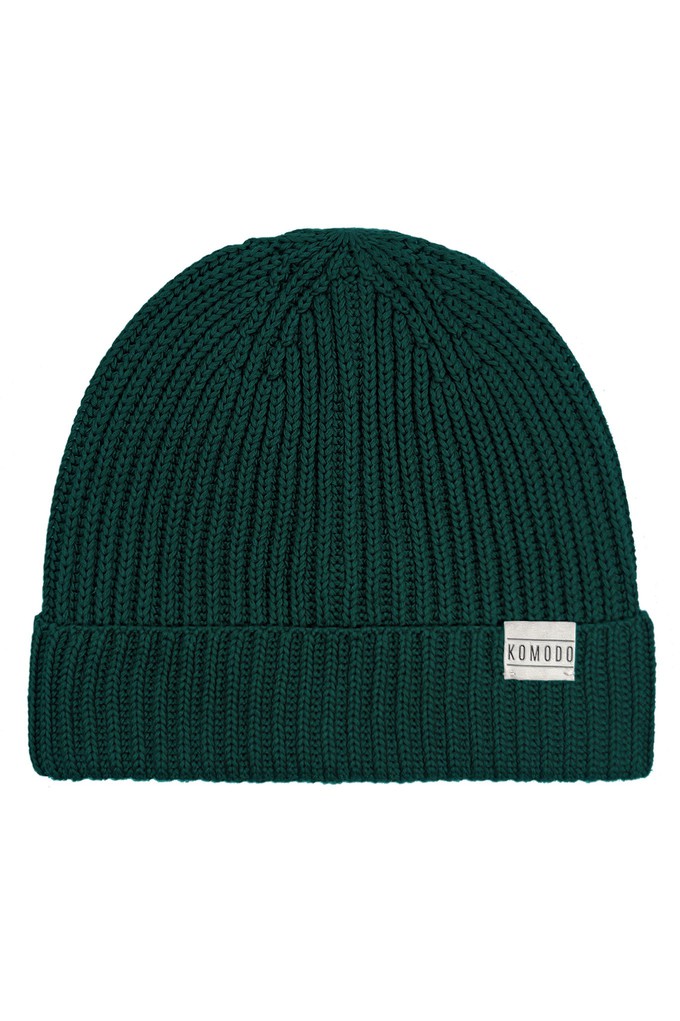 TOWN - GOTS Organic Cotton Beenie Hat Green from KOMODO