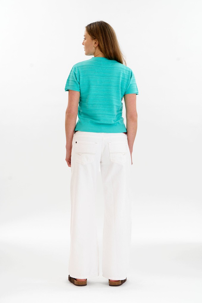 POSEY Organic Cotton Knit Tee - Cyan from KOMODO